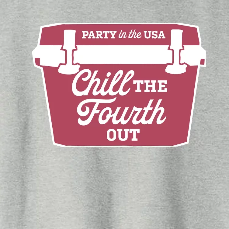 Chill The Fourth Out Women's Crop Top Tee