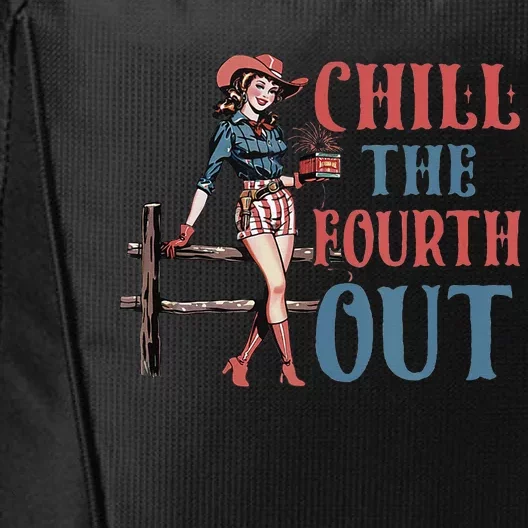 Chill The Fourth Out Cowgirl 4th Of July City Backpack