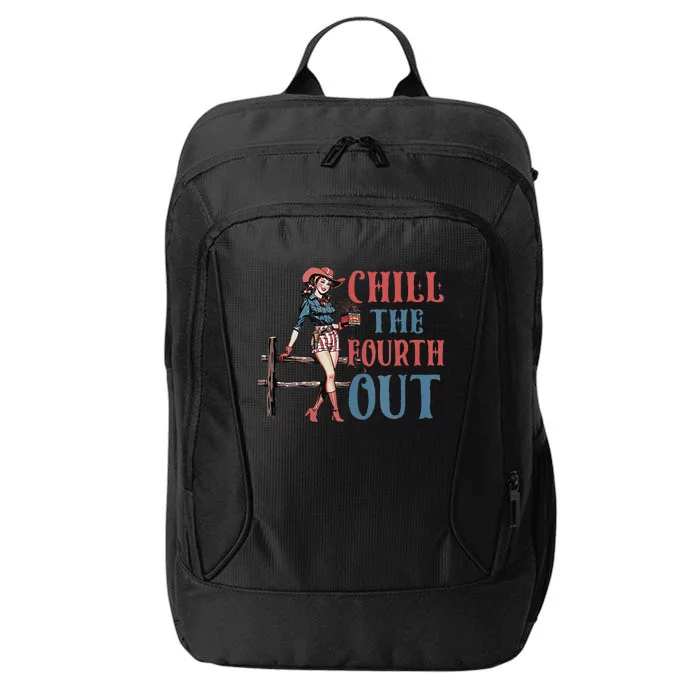 Chill The Fourth Out Cowgirl 4th Of July City Backpack