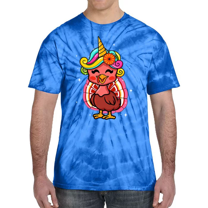 Cute Turkicorn Family Matching Thanksgiving Tie-Dye T-Shirt