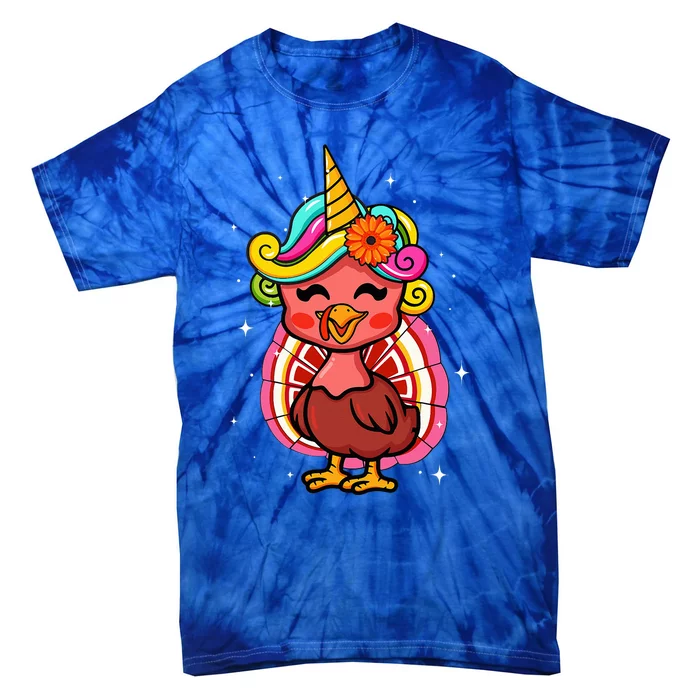 Cute Turkicorn Family Matching Thanksgiving Tie-Dye T-Shirt