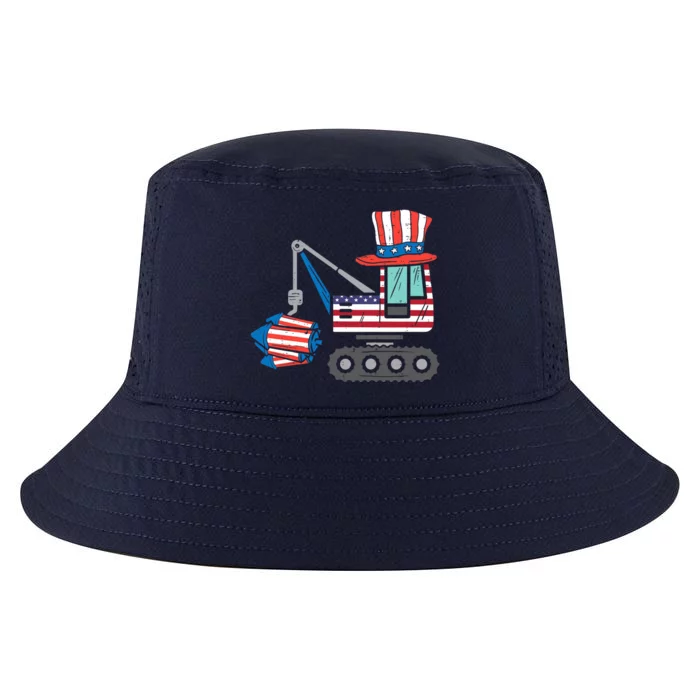 Crane Truck Firecrackers 4th Of July Baby Boy Cool Comfort Performance Bucket Hat