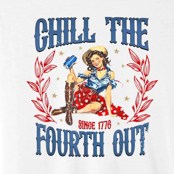 Chill The Fourth Out Retro 4th Of July ChromaSoft Performance T-Shirt