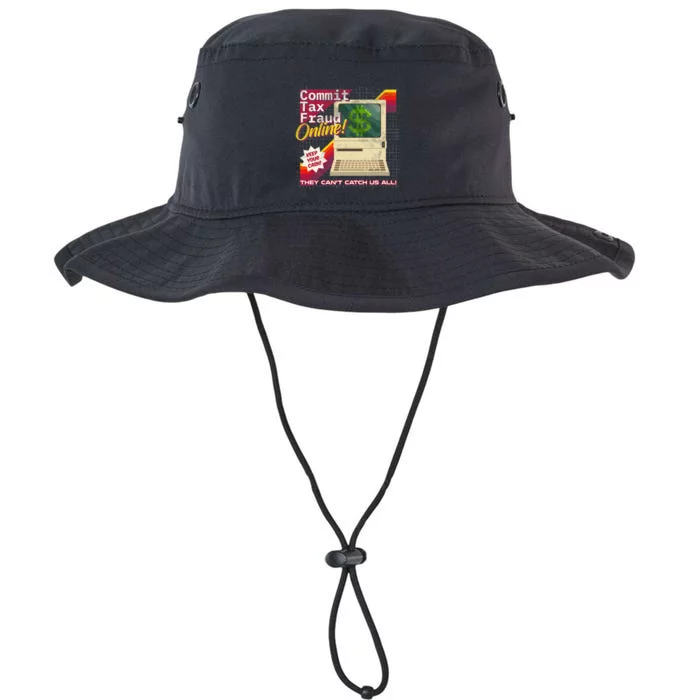 Commit Tax Fraud Online! Distressed Retro Video Game Box Art Legacy Cool Fit Booney Bucket Hat