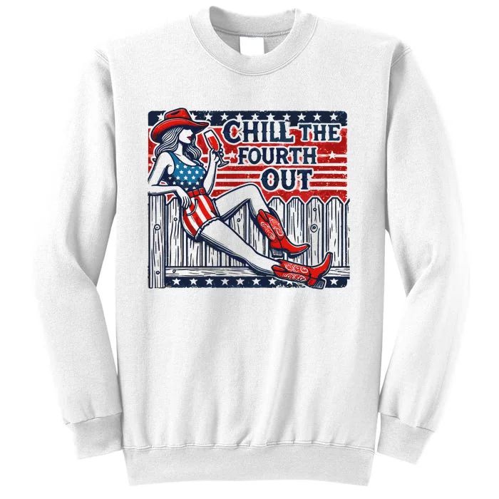 Chill The Fourth Out Funny 4th Of July Sweatshirt