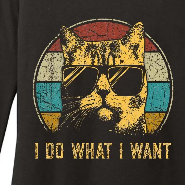 Cat Themed Funny I Do What I Want Cat Womens CVC Long Sleeve Shirt