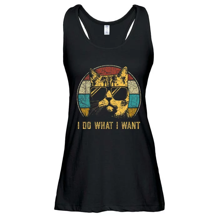 Cat Themed Funny I Do What I Want Cat Ladies Essential Flowy Tank