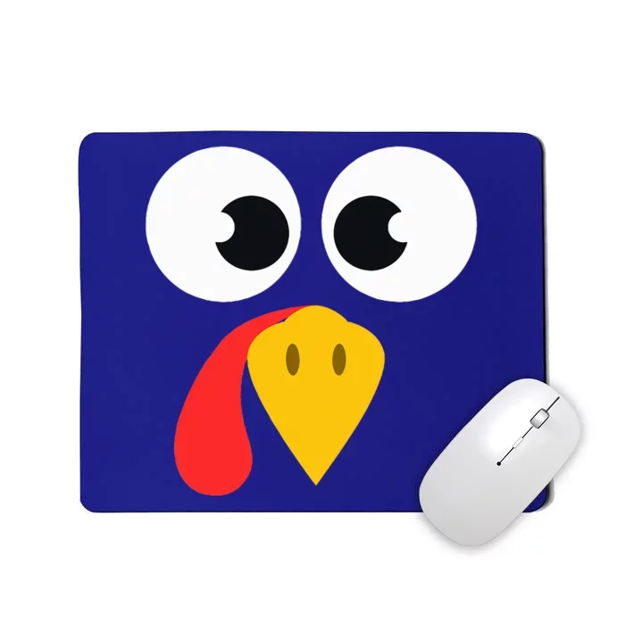 Cute Turkey Face Matching Family Costume Thanksgiving Day Mousepad