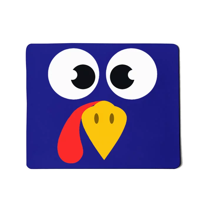 Cute Turkey Face Matching Family Costume Thanksgiving Day Mousepad