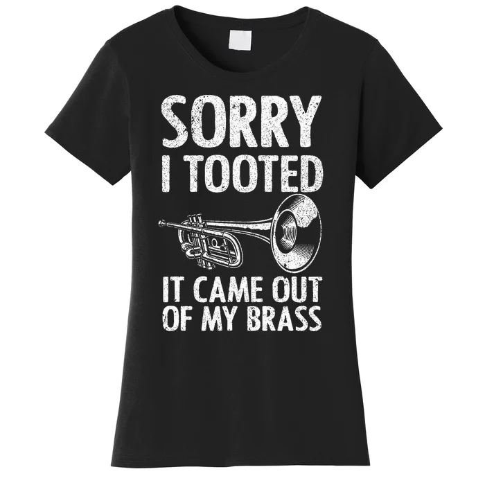 Cool Trumpet For Trumpet Player Jazz Band Trombone Women's T-Shirt