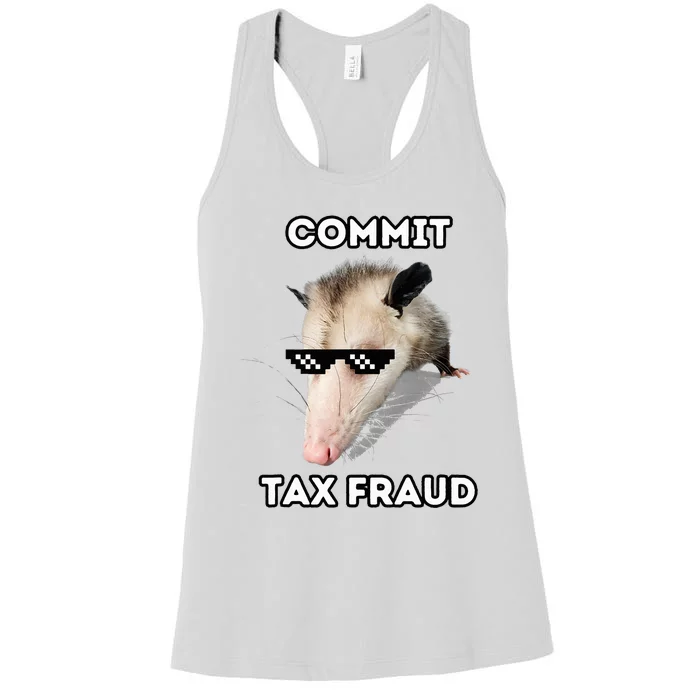 Commit Tax Fraud Women's Racerback Tank