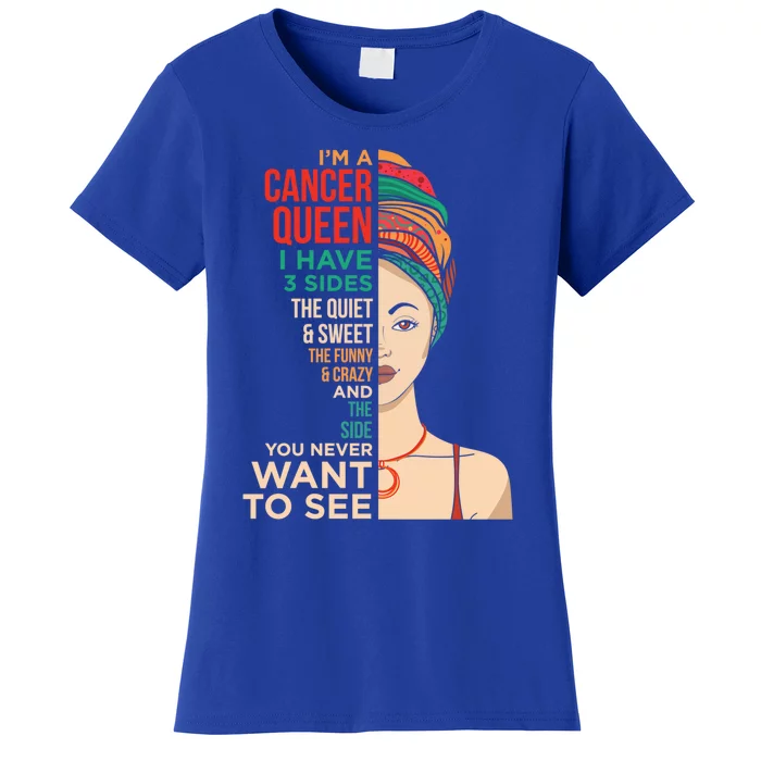 Cancer Traits Facts Horoscope Zodiac Astrological Sign Gift Women's T-Shirt