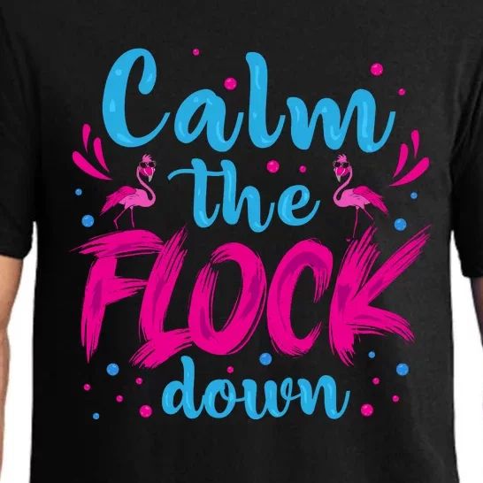 Calm The Flock Down Flamingo T Pajama Set