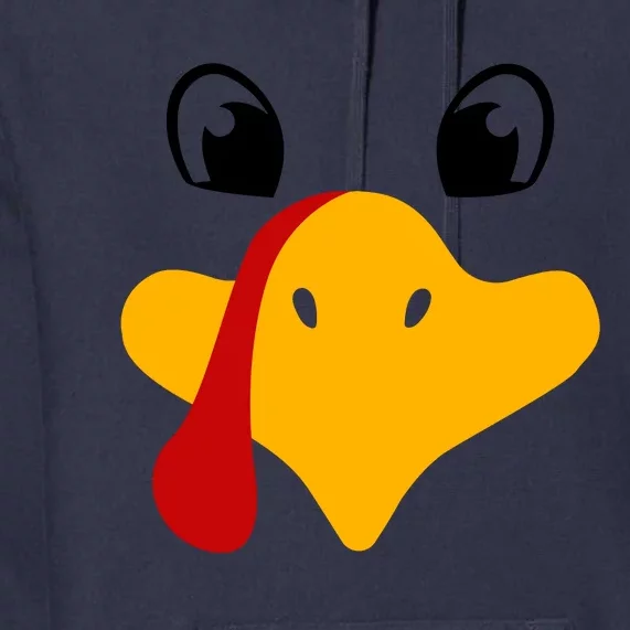 Cute Turkey Face Premium Hoodie