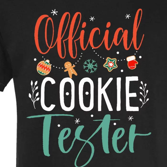 Cookie Tester Funny Christmas Couples Matching Garment-Dyed Heavyweight T-Shirt