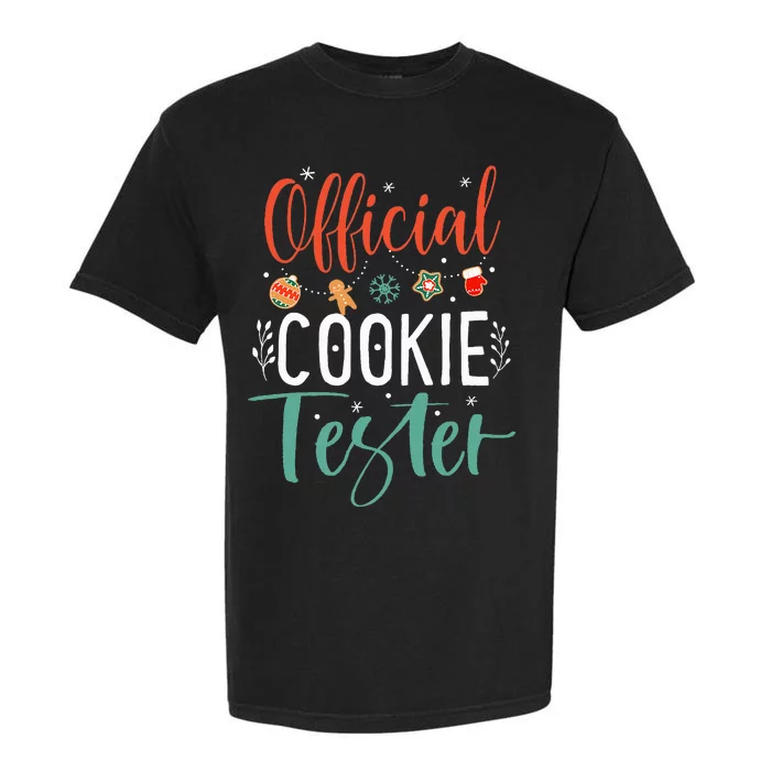 Cookie Tester Funny Christmas Couples Matching Garment-Dyed Heavyweight T-Shirt