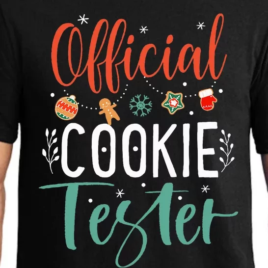 Cookie Tester Funny Christmas Couples Matching Pajama Set