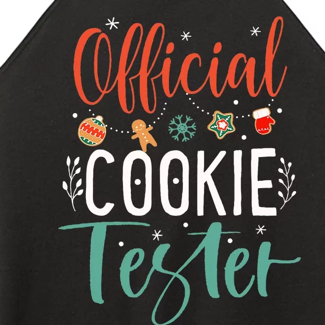 Cookie Tester Funny Christmas Couples Matching Women’s Perfect Tri Rocker Tank