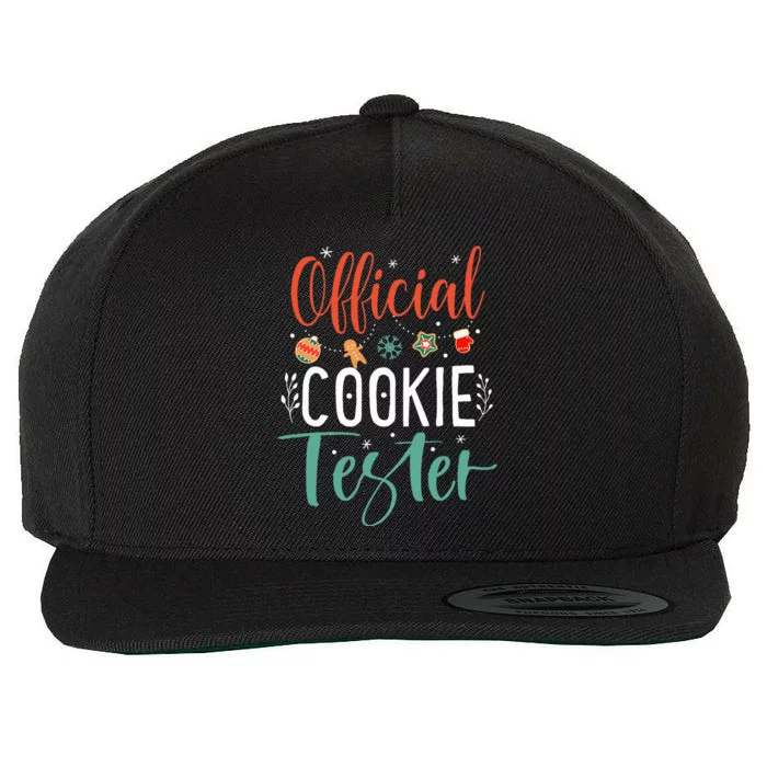 Cookie Tester Funny Christmas Couples Matching Wool Snapback Cap