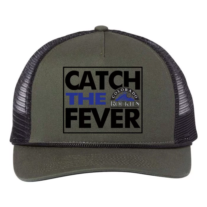 Catch The Fever Rockies Retro Rope Trucker Hat Cap