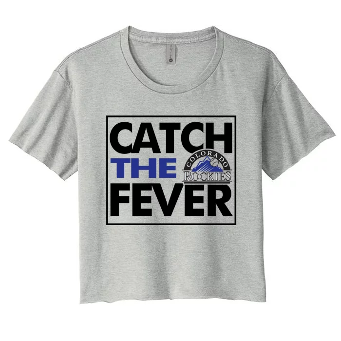 Catch The Fever Rockies Women's Crop Top Tee