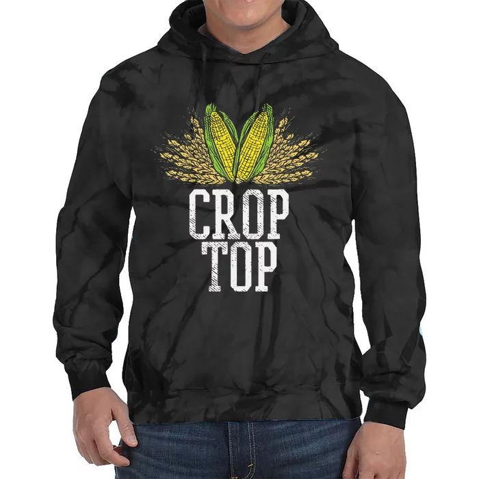 Crop Top Farm Pun Corn Farming Agriculture Funny Farmer Tie Dye Hoodie