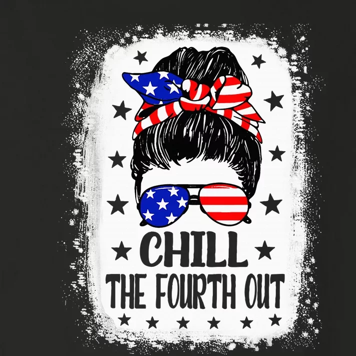 Chill The Fourth Out Funny Patriotic 4th Of July Toddler Long Sleeve Shirt