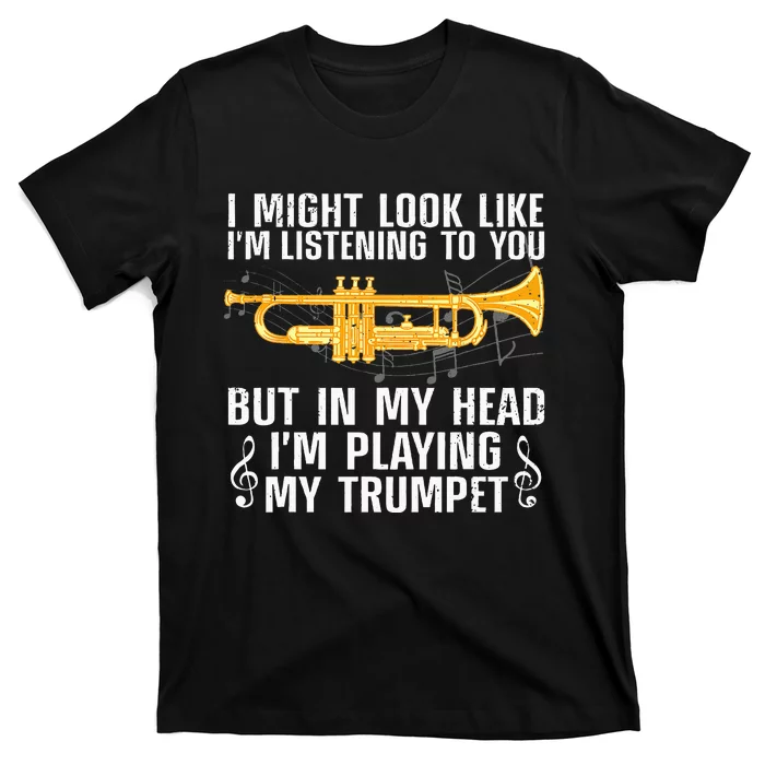 Cool Trumpet For Men Women Trumpet Player Marching Band Geek T-Shirt