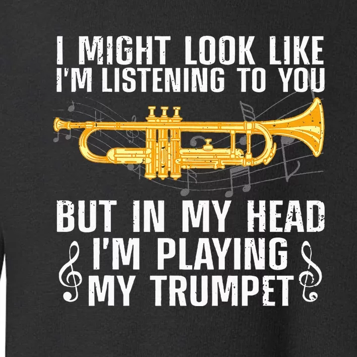 Cool Trumpet For Men Women Trumpet Player Marching Band Geek Toddler Sweatshirt