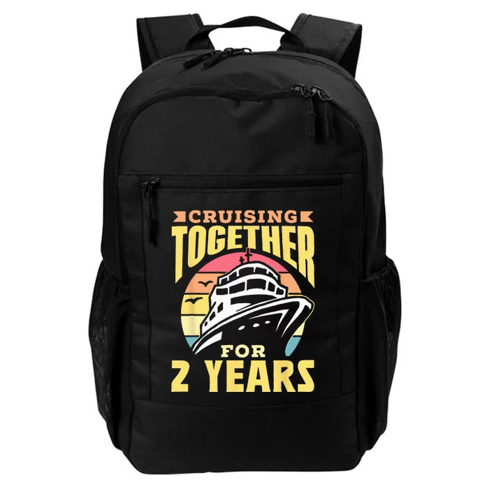 Cruising Together For 2 Years Marriage Cruise Anniversary Daily Commute Backpack