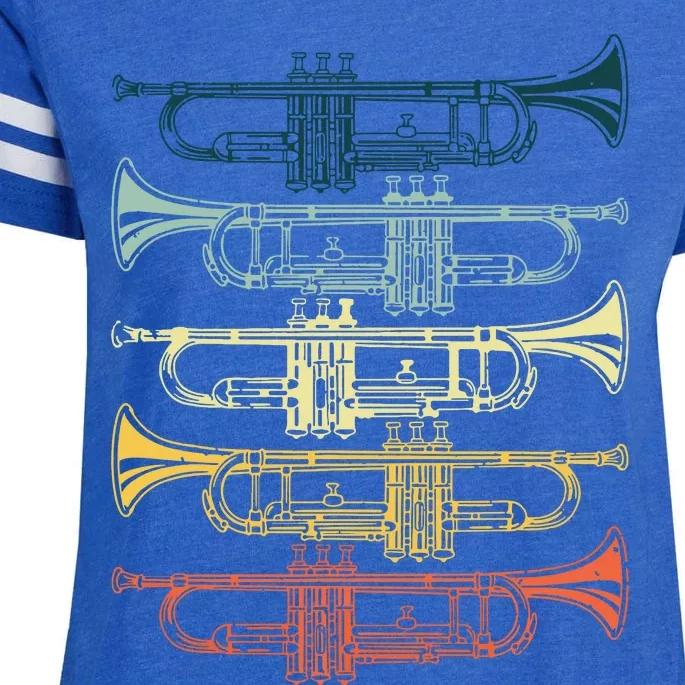 Cool Trumpet For Men Women Marching Band Musician Jazz Music Enza Ladies Jersey Football T-Shirt