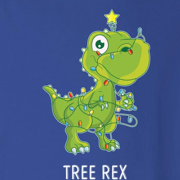 Christmas Tree Fir Tree Dino In Fairy Lights Tree Rex Funny Gift Toddler Long Sleeve Shirt