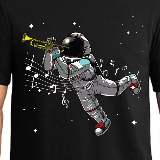 Cool Trumpet For Men Women Astronaut Trumpet Player Musician Pajama Set