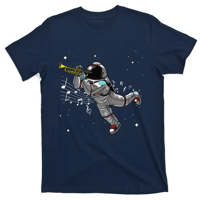 Cool Trumpet For Men Women Astronaut Trumpet Player Musician T-Shirt