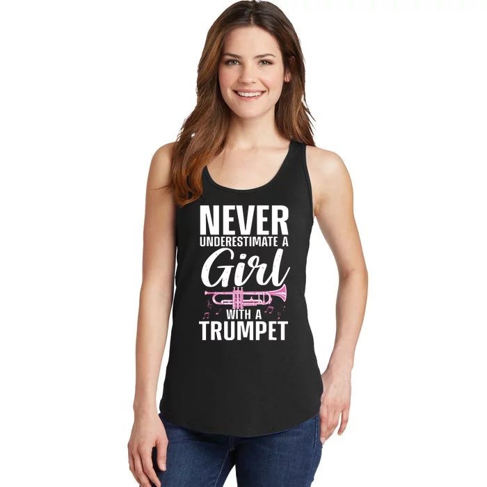 Cool Trumpet For Women Girl Marching Band Trumpet Player Ladies Essential Tank