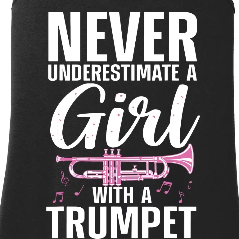 Cool Trumpet For Women Girl Marching Band Trumpet Player Ladies Essential Tank