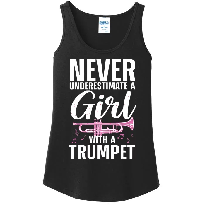 Cool Trumpet For Women Girl Marching Band Trumpet Player Ladies Essential Tank