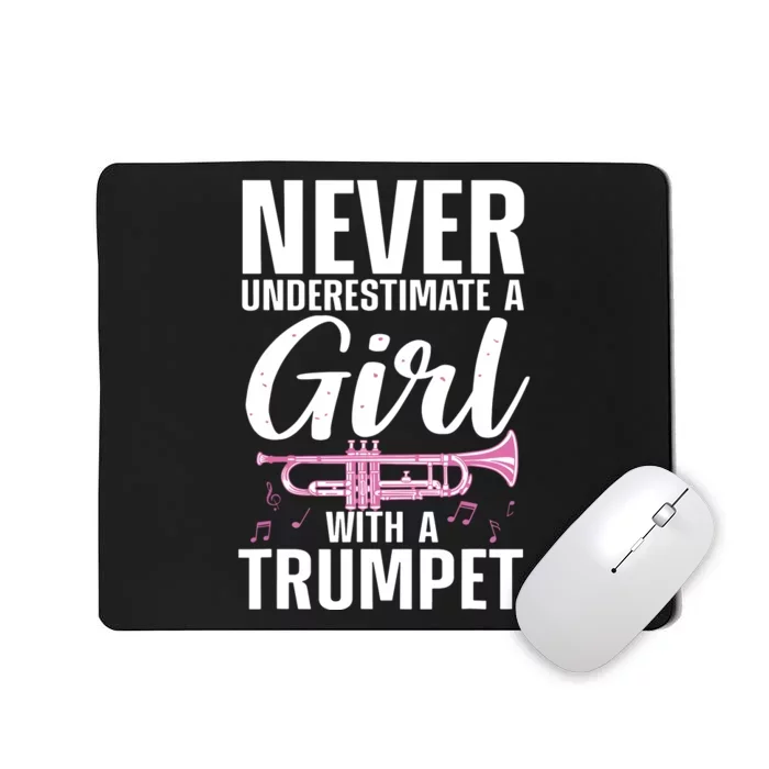 Cool Trumpet For Women Girl Marching Band Trumpet Player Mousepad