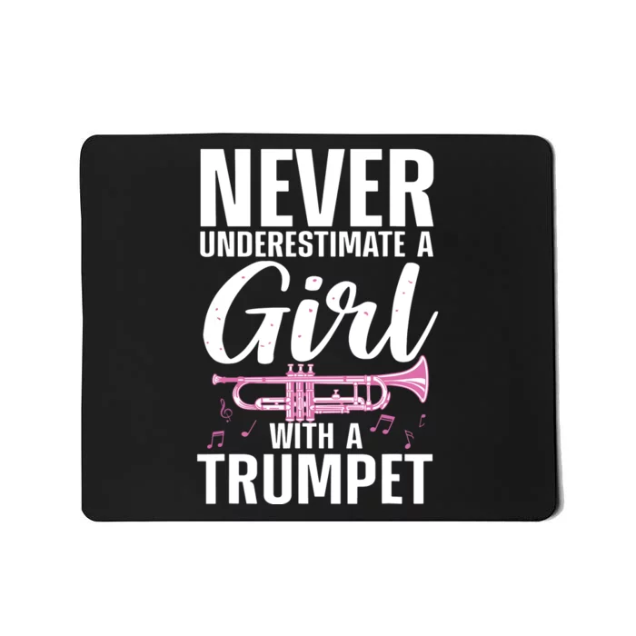 Cool Trumpet For Women Girl Marching Band Trumpet Player Mousepad