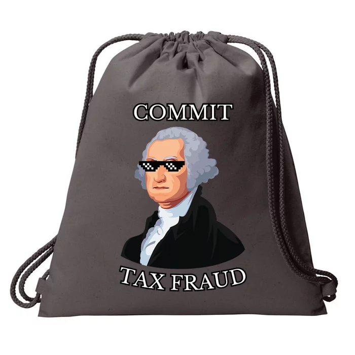 Commit Tax Fraud Drawstring Bag