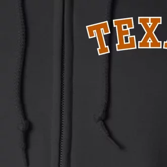 Cute Texas Fan Full Zip Hoodie