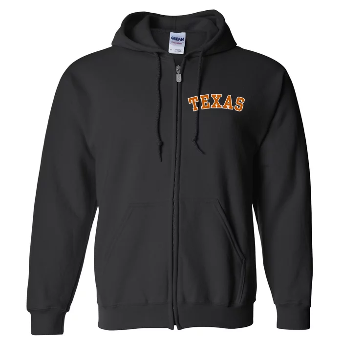 Cute Texas Fan Full Zip Hoodie