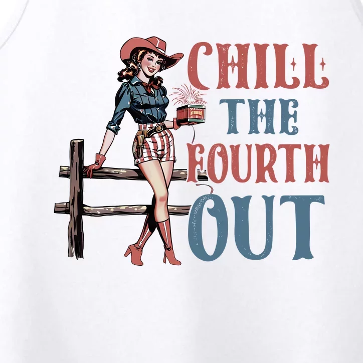 Chill The Fourth Out American Girl Performance Tank