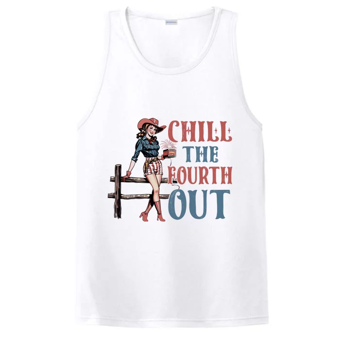 Chill The Fourth Out American Girl Performance Tank