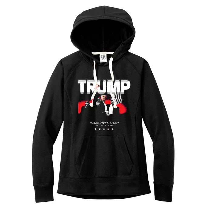 Ctespn Trump Fight Fight Fight July 13th 2024 Women's Fleece Hoodie