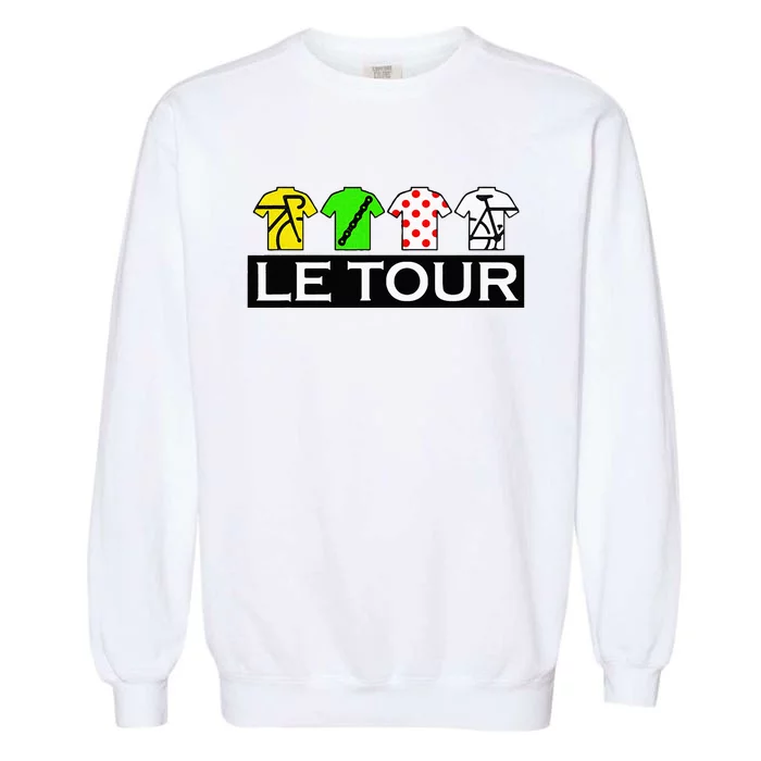 Cycling Tour Fan  Cycling Fan Garment-Dyed Sweatshirt