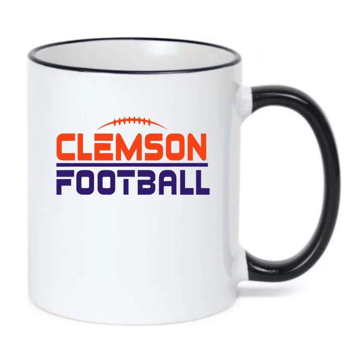 C.L.E.M.S.O.N. Ti.G.E.R. Football Scramble Black Color Changing Mug