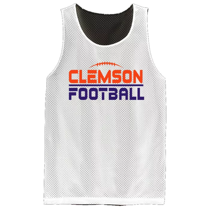 C.L.E.M.S.O.N. Ti.G.E.R. Football Scramble Mesh Reversible Basketball Jersey Tank