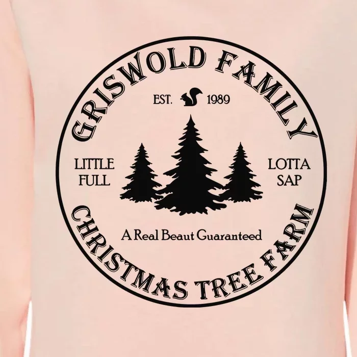 Christmas Tree Farm Griswold Womens California Wash Sweatshirt