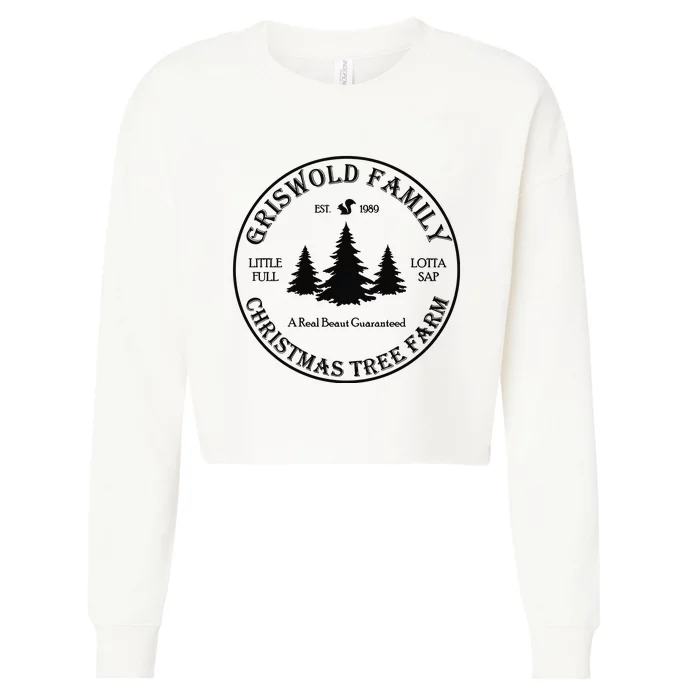 Christmas Tree Farm Griswold Cropped Pullover Crew